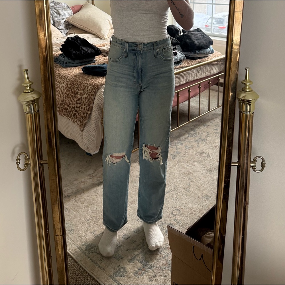 Madewell Light Blue Straight Leg Jeans